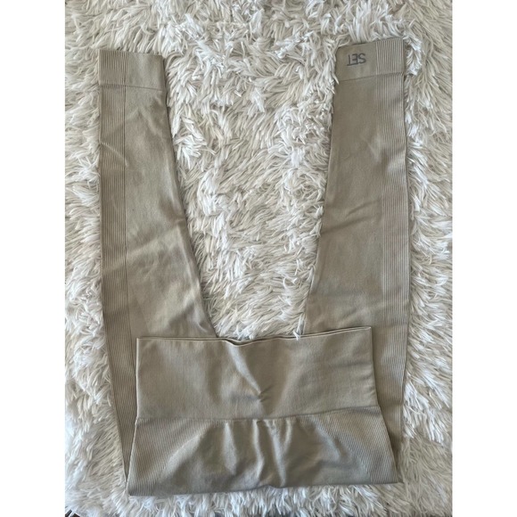 SET ACTIVE Tan Leggings Size M - Picture 1 of 5